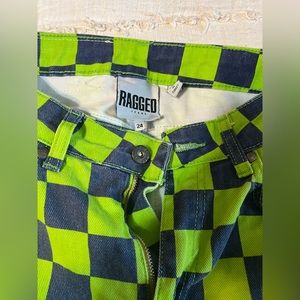 Ragged Jeans Size 24 Checkered Jeans